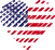 Logo of Top Sites De Rencontres USA, Heart Shaped Image of USA flag.